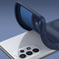 For Samsung Galaxy A73 Magic Shield TPU + Flannel Phone Case(Purple)