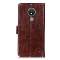For Nokia C21 Retro Crazy Horse Texture Leather Phone Case(Brown)