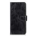 For Nokia C21 Plus Retro Crazy Horse Texture Leather Phone Case(Black)