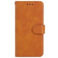 For Motorola Moto E32s Leather Phone Case(Brown)