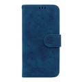 For Nokia 6.2 / 7.2 Butterfly Rose Embossed Leather Phone Case(Blue)