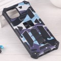 For Samsung Galaxy A03 EU 164mm Camouflage Armor Kickstand TPU + PC Magnetic Phone Case(Light Blue)