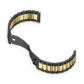 For Huawei GT 3 Pro 46mm Three-bead Metal Steel Watch Band(Black Gold)