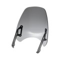 XRL-DF-7654 Motorcycle Headlight Retro Windshield for DUCATI(Transparent Grey)