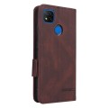 For Xiaomi Redmi 9C Magnetic Clasp Flip Leather Phone Case(Brown)