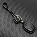 HP-A009 Motorcycle Cowhide Leather Induction Key Protective Cover for Harley Sportster S(Black)