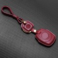 HP-A009 Motorcycle Cowhide Leather Induction Key Protective Cover for Harley Sportster S(Red)