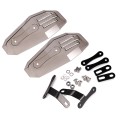 HP-HS002 1 Pair Motorcycle PC Front Windshield Handguard for Harley 883 / x48 / 1200(Grey)