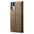 For Xiaomi 12 Lite Denim Texture Leather Phone Case(Khaki)