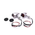 Z006 1 Pair 12V Modified Universal Motorcycle LED Turn Signal(Electroplating)