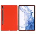 For Samsung Galaxy Tab S8 / S7 Pure Color Liquid Silicone Shockproof Tablet Case(Red)