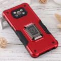 For Xiaomi Poco X3 / X3 Pro Ring Holder Non-slip Shockproof Armor Phone Case(Red)