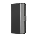 For Sony Xperia Ace III Twill Texture Side Button Leather Phone Case(Black)