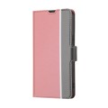 For ZTE Blade L9 Twill Texture Side Button Leather Phone Case(Pink)