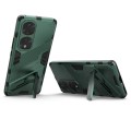 For Honor 70 Pro Punk Armor 2 in 1 PC + TPU Shockproof Case with Invisible Holder(Green)