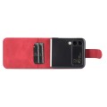 For Samsung Galaxy Z Flip4 AZNS Dream II Skin Feel PU+TPU Horizontal Flip PU Phone Case(Red)