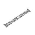 D-shaped Rhombus Metal Watch Band For Apple Watch Series 9&8&7 41mm / SE 3&SE 2&6&SE&5&4 40mm / 3&2&