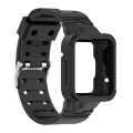 For Xiaomi Poco Watch Silicone Integrated Watch Band(Black)