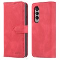 For Samsung Galaxy Z Fold4 AZNS Dream II Skin Feel PU+TPU Horizontal Flip PU Phone Case(Red)