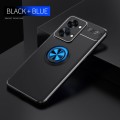 For OnePlus Nord 2T Metal Ring Holder TPU Phone Case(Black+Blue)