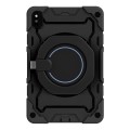 For Honor V6/Tablet V7 Armor Contrast Color Silicone + PC Tablet Case(Black)