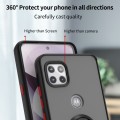 For Motorola One 5G Ace Q Shadow 1 Series TPU + PC Phone Case with Ring(Black+Red)
