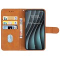 For HTC Desire 20 Pro Leather Phone Case(Brown)