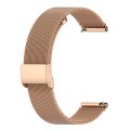 For ID205 / Willful SW021 19mm Stainless Steel Milanese Watch Band(Rose Gold)