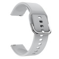 For ID205 / Willful SW021 19mm Electroplating Buckle Silicone Watch Band(Grey)