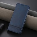 For vivo S18 AZNS Magnetic Calf Texture Leather Phone Case(Dark Blu)
