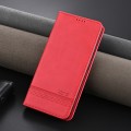 For vivo S18 Pro AZNS Magnetic Calf Texture Leather Phone Case(Red)