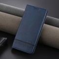For vivo S18e AZNS Magnetic Calf Texture Leather Phone Case(Dark Blu)
