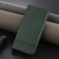 For vivo S18e AZNS Magnetic Calf Texture Leather Phone Case(Dark Green)