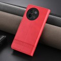 For vivo S18e AZNS Magnetic Calf Texture Leather Phone Case(Red)