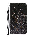 For Xiaomi 12 Lite Colored Drawing Pattern Flip Leather Phone Case(Black Pentagram)
