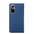 For Huawei nova 9 Skin Feel Magnetic Horizontal Flip Leather Phone Case(Blue)