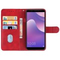 For Huawei Y7 2018 Leather Phone Case(Red)