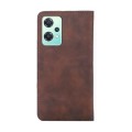 For OnePlus Nord CE 2 Lite 5G Skin Feel Magnetic Horizontal Flip Leather Phone Case(Dark Brown)