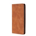 For Blackview A70 Skin Feel Magnetic Horizontal Flip Leather Phone Case(Light Brown)