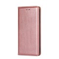 For Motorola Moto E40 Gloss Oil Solid Color Magnetic Leather Phone Case(Rose Gold)