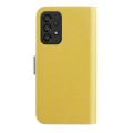 For Samsung Galaxy A53 Candy Color Litchi Texture Leather Phone Case(Yellow)