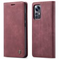 For Xiaomi 12/12X CaseMe 013 Multifunctional Horizontal Flip Leather Phone Case(Wine Red)