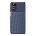 For Motorola Moto E32s Thunderbolt Shockproof TPU Protective Soft Phone Case(Blue)