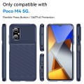 For Xiaomi Poco M4 5G Thunderbolt Shockproof TPU Protective Soft Phone Case(Blue)