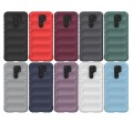 For Xiaomi Redmi 9 Magic Shield TPU + Flannel Phone Case (Black)