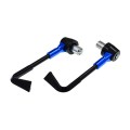 2 PCS Universal 22mm Shockproof Protection Rod CNC Horn Shape Handbrake Motorcycle Modification Acce