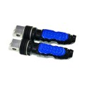 Universal Motor Bike Footpegs Foot Rests Rear Pedals Set Motorcycle Modification Accessories(Blue)