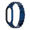 For Xiaomi Mi Band 7 / 7 NFC MIJOBS Plus Seven-bead Metal Stainless Steel Watch Band(Blue)