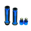 Motorcycle Modification Accessories Hand Grip Cover Handlebar Set(Blue)