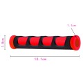 2 PCS Motorcycle Modification Accessories PVC Horn ShapeHand Grip Cover Handlebar Set(Red)